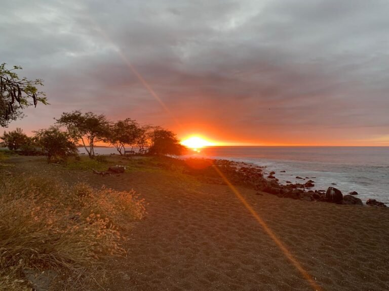 Sunset from Playa Negra, Floreana, Galapagos